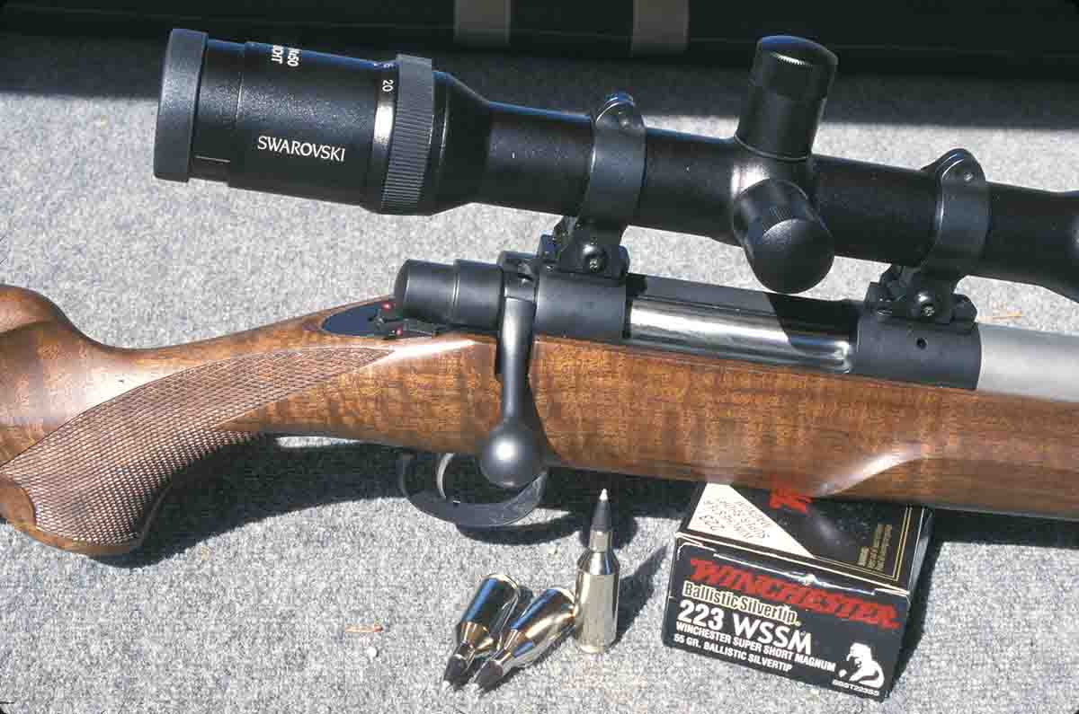 The Cooper Model 22 is chambered for the .223 WSSM.
